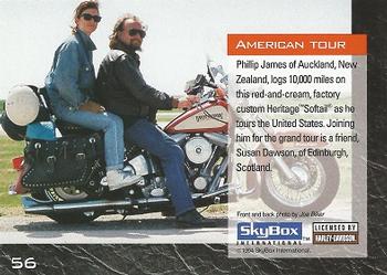 1994 SkyBox Harley-Davidson #56 American Tour Back