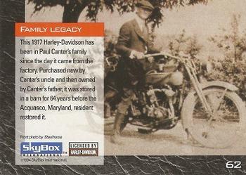 1994 SkyBox Harley-Davidson #62 Family Legacy Back