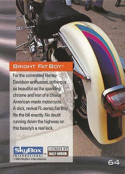 1994 SkyBox Harley-Davidson #64 Bright Fat Boy Back