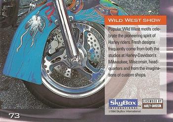 1994 SkyBox Harley-Davidson #73 Wild West Show Back