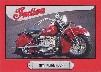 1992 Indian Motorcycle Trading Card Company Indian Motorcycles #5 1941 Inline Four-Cylinder Front