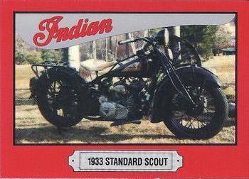 1992 Indian Motorcycle Trading Card Company Indian Motorcycles #8 1933 Scout Front