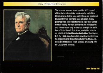1994 TCM John Deere #1 John Deere, The Founder Back