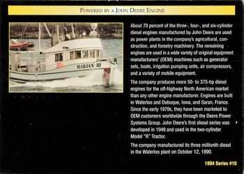 1994 TCM John Deere #10 Powered by a John Deere Engine Back