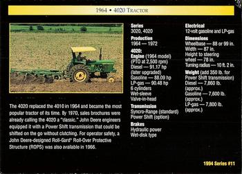 1994 TCM John Deere #11 1964 4020 Tractor Back