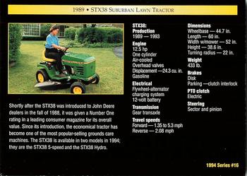 1994 TCM John Deere #16 1989 stx38 Suburban Lawn Tractor Back
