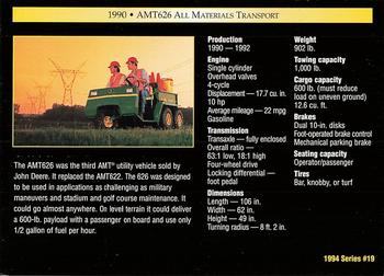 1994 TCM John Deere #19 1990 AMT626 All Materials Transport Back