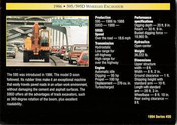 1994 TCM John Deere #20 1986 595/595D Wheeled Excavator Back