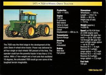 1994 TCM John Deere #27 1971 7020 4-Wheel-Drive Tractor Back