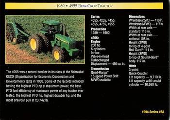 1994 TCM John Deere #38 1989 4955 Row-Crop Tractor Back