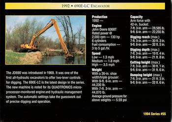 1994 TCM John Deere #55 1992 690E Excavator Back