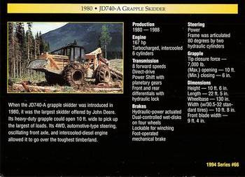 1994 TCM John Deere #66 1980 JD740-A Grapple Skidder Back