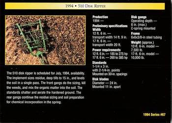1994 TCM John Deere #67 1994 510 Disc Ripper Back