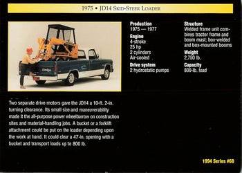 1994 TCM John Deere #68 1975 JD14 Skid-Steer Loader Back