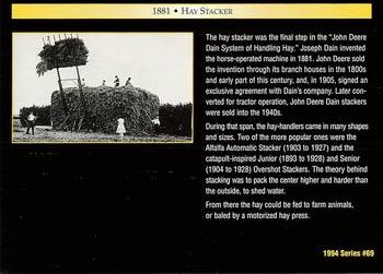 1994 TCM John Deere #69 1881 Hay Stacker Back