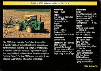 1994 TCM John Deere #75 1960 8010 4-Wheel-Drive Tractor Back