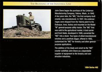 1994 TCM John Deere #82 The Beginning of the Industrial Line Back