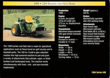 1994 TCM John Deere #86 1988 1200 Bunker and Field Rake Back