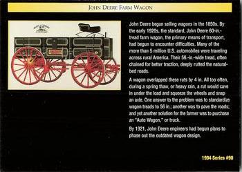 1994 TCM John Deere #90 John Deere Farm Wagon Back