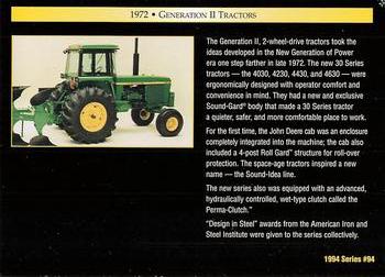 1994 TCM John Deere #94 1972 Generation II Tractors Back