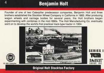 1993-94 TCM Caterpillar #4 Benjamin Holt Back