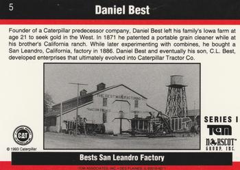 1993-94 TCM Caterpillar #5 Daniel Best Back