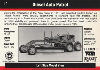 1993-94 TCM Caterpillar #12 Diesel Auto Patrol Back