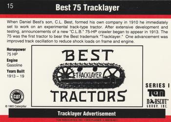 1993-94 TCM Caterpillar #15 Best 75 Tracklayer Back