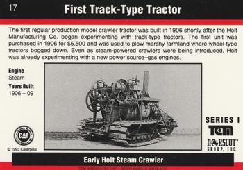 1993-94 TCM Caterpillar #17 First Track-Type Tractor Back