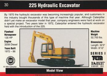 1993-94 TCM Caterpillar #30 225 Hydraulic Excavator Back