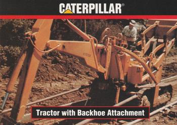 1993-94 TCM Caterpillar #32 Tractor with Backhoe Attachment Front