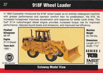 1993-94 TCM Caterpillar #37 918F Wheel Loader Back