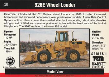 1993-94 TCM Caterpillar #38 926E Wheel Loader Back