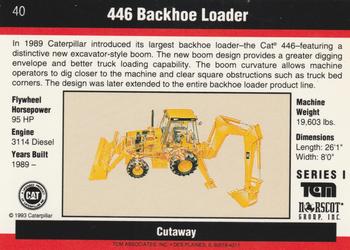 1993-94 TCM Caterpillar #40 446 Backhoe Loader Back