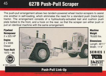 1993-94 TCM Caterpillar #45 627B Push-Pull Scraper Back