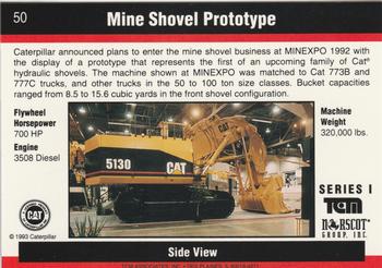 1993-94 TCM Caterpillar #50 Mine Shovel Prototype Back