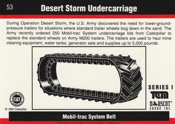 1993-94 TCM Caterpillar #53 Desert Storm Undercarriage Back