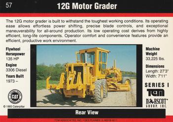 1993-94 TCM Caterpillar #57 12G Motor Grader Back
