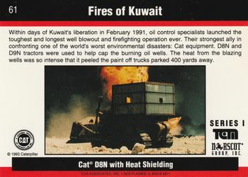 1993-94 TCM Caterpillar #61 Fires of Kuwait Back