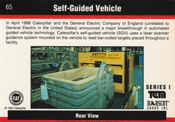 1993-94 TCM Caterpillar #65 Self-Guided Vehicle Back