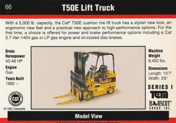 1993-94 TCM Caterpillar #66 T50E Lift Truck Back