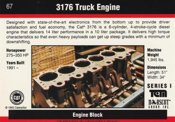 1993-94 TCM Caterpillar #67 3176 Truck Engine Back