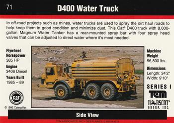 1993-94 TCM Caterpillar #71 D4000 Water Truck Back