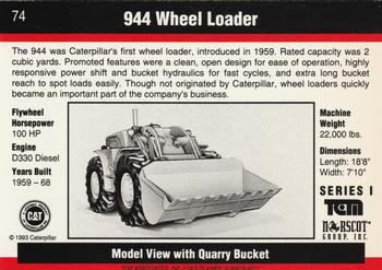 1993-94 TCM Caterpillar #74 944 Wheel Loader Back
