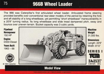 1993-94 TCM Caterpillar #75 966B Wheel Loader Back