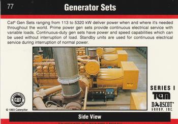 1993-94 TCM Caterpillar #77 Generator Sets Back