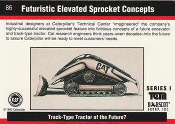 1993-94 TCM Caterpillar #86 Futuristic Elevated Sprocket Concepts Back