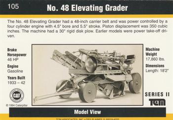 1993-94 TCM Caterpillar #105 No. 48 Elevating Grader Back