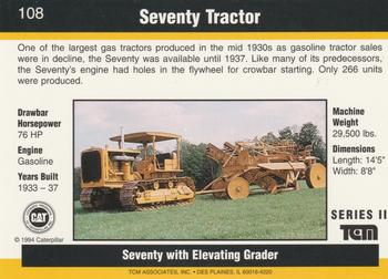 1993-94 TCM Caterpillar #108 Seventy Tractor Back