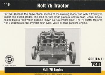 1993-94 TCM Caterpillar #119 Holt 75 Tractor Back